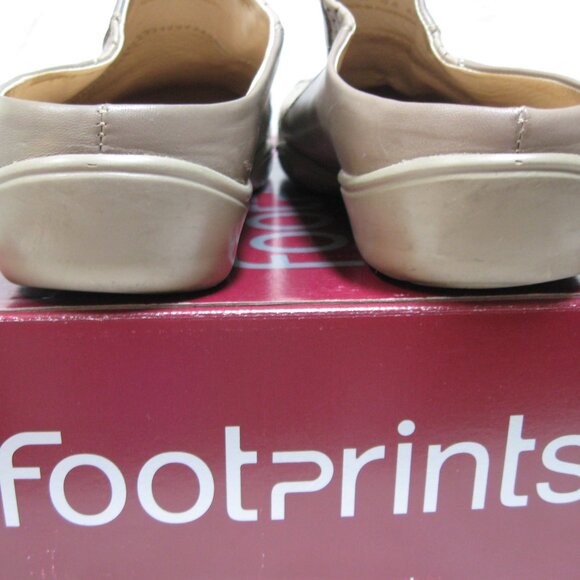 Birkenstock Footprints TRIESTE Beige/Moonstruck Leather Slip on 40 N US W 9 M 7 - Picture 8 of 14